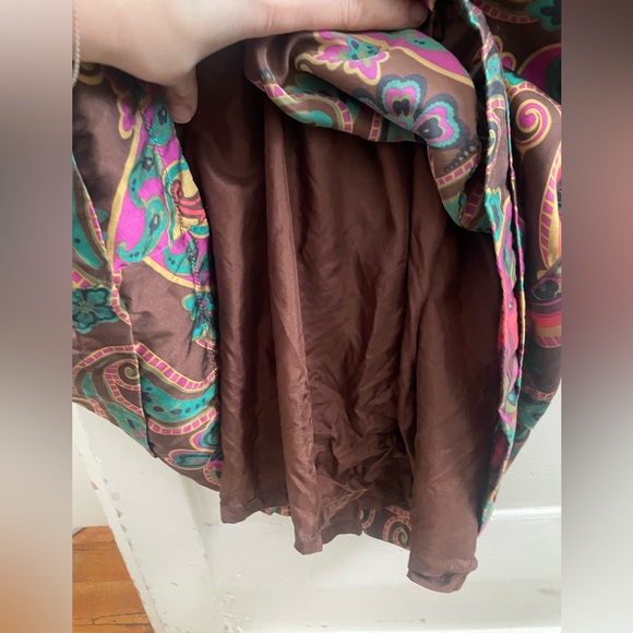 Vintage 90s Silk Sandra Angelozzi dress- small - Picture 8 of 12